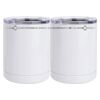 10 oz. White Stainless Steel Short Tumbler Thumbnail