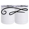 10 oz. White Stainless Steel Short Tumbler Thumbnail