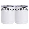 10 oz. White Stainless Steel Short Tumbler Thumbnail