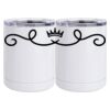 10 oz. White Stainless Steel Short Tumbler Thumbnail