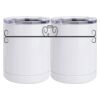 10 oz. White Stainless Steel Short Tumbler Thumbnail