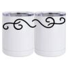 10 oz. White Stainless Steel Short Tumbler Thumbnail