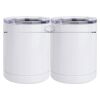 10 oz. White Stainless Steel Short Tumbler Thumbnail