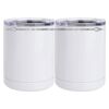 10 oz. White Stainless Steel Short Tumbler Thumbnail