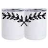 10 oz. White Stainless Steel Short Tumbler Thumbnail