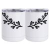 10 oz. White Stainless Steel Short Tumbler Thumbnail