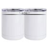 10 oz. White Stainless Steel Short Tumbler Thumbnail