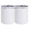 10 oz. White Stainless Steel Short Tumbler Thumbnail