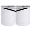 10 oz. White Stainless Steel Short Tumbler Thumbnail