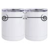 10 oz. White Stainless Steel Short Tumbler Thumbnail