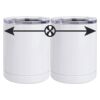 10 oz. White Stainless Steel Short Tumbler Thumbnail