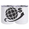 10 oz. White Stainless Steel Short Tumbler Thumbnail