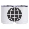 10 oz. White Stainless Steel Short Tumbler Thumbnail