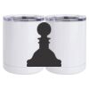 10 oz. White Stainless Steel Short Tumbler Thumbnail