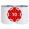 10 oz. White Stainless Steel Short Tumbler Thumbnail