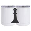 10 oz. White Stainless Steel Short Tumbler Thumbnail