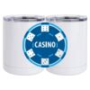 10 oz. White Stainless Steel Short Tumbler Thumbnail