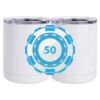 10 oz. White Stainless Steel Short Tumbler Thumbnail