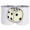 10 oz. White Stainless Steel Short Tumbler Thumbnail