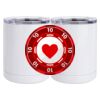 10 oz. White Stainless Steel Short Tumbler Thumbnail