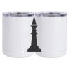 10 oz. White Stainless Steel Short Tumbler Thumbnail