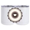 10 oz. White Stainless Steel Short Tumbler Thumbnail