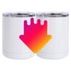 10 oz. White Stainless Steel Short Tumbler Thumbnail