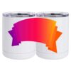 10 oz. White Stainless Steel Short Tumbler Thumbnail