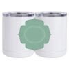 10 oz. White Stainless Steel Short Tumbler Thumbnail