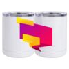 10 oz. White Stainless Steel Short Tumbler Thumbnail