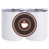 10 oz. White Stainless Steel Short Tumbler Thumbnail