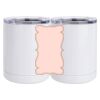 10 oz. White Stainless Steel Short Tumbler Thumbnail
