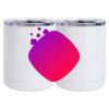 10 oz. White Stainless Steel Short Tumbler Thumbnail