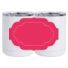 10 oz. White Stainless Steel Short Tumbler Thumbnail