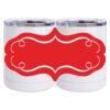 10 oz. White Stainless Steel Short Tumbler Thumbnail