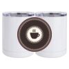 10 oz. White Stainless Steel Short Tumbler Thumbnail