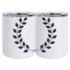 10 oz. White Stainless Steel Short Tumbler Thumbnail