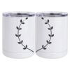 10 oz. White Stainless Steel Short Tumbler Thumbnail