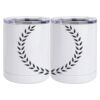 10 oz. White Stainless Steel Short Tumbler Thumbnail