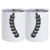 10 oz. White Stainless Steel Short Tumbler Thumbnail