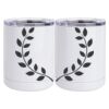 10 oz. White Stainless Steel Short Tumbler Thumbnail