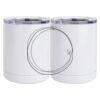 10 oz. White Stainless Steel Short Tumbler Thumbnail