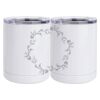 10 oz. White Stainless Steel Short Tumbler Thumbnail