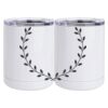 10 oz. White Stainless Steel Short Tumbler Thumbnail