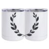 10 oz. White Stainless Steel Short Tumbler Thumbnail