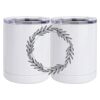 10 oz. White Stainless Steel Short Tumbler Thumbnail