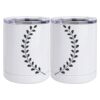10 oz. White Stainless Steel Short Tumbler Thumbnail