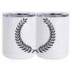 10 oz. White Stainless Steel Short Tumbler Thumbnail