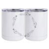 10 oz. White Stainless Steel Short Tumbler Thumbnail