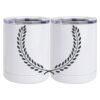 10 oz. White Stainless Steel Short Tumbler Thumbnail